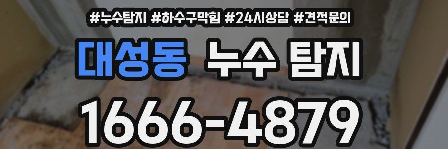 대성동 누수 탐지