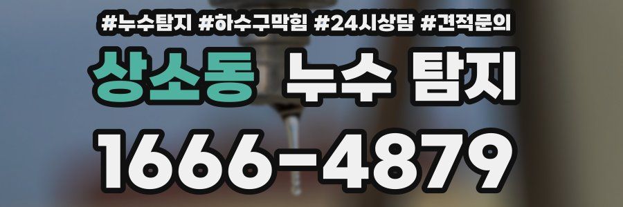 상소동 누수 탐지