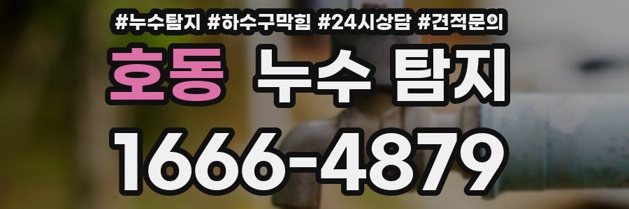 호동 누수 탐지