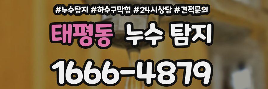 태평동 누수 탐지