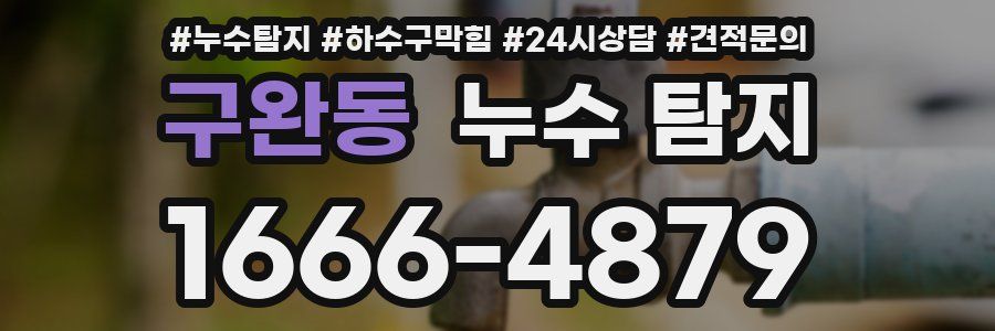 구완동 누수 탐지