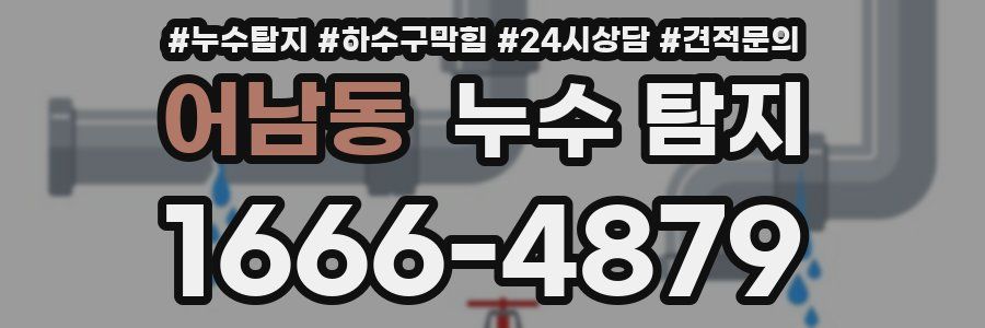 어남동 누수 탐지