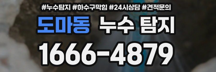 도마동 누수 탐지