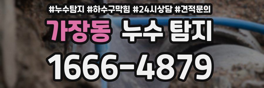 가장동 누수 탐지