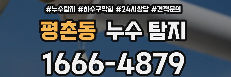 평촌동 누수 탐지