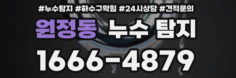 원정동 누수 탐지