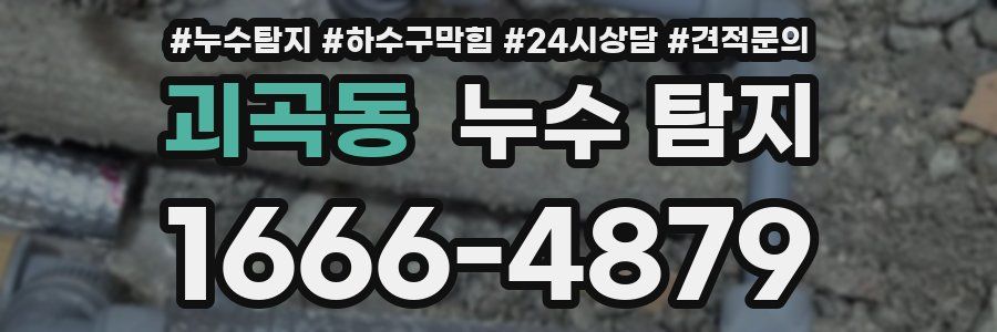 괴곡동 누수 탐지