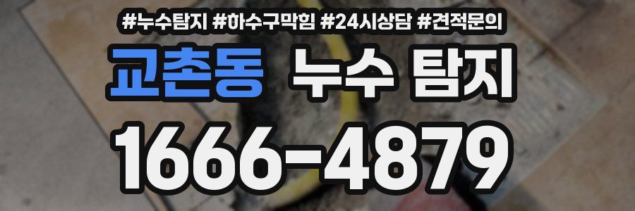 교촌동 누수 탐지