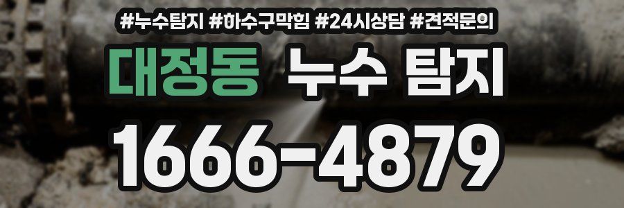 대정동 누수 탐지