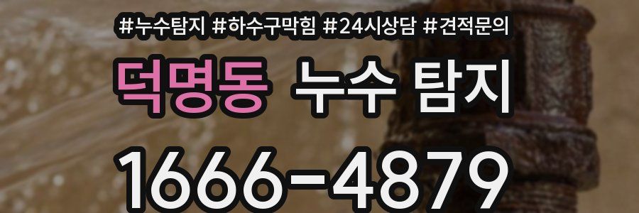덕명동 누수 탐지