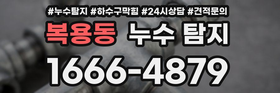 복용동 누수 탐지