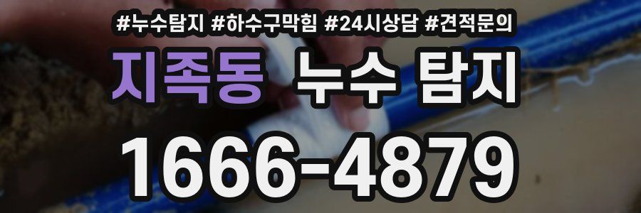 지족동 누수 탐지