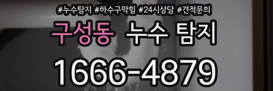 구성동 누수 탐지