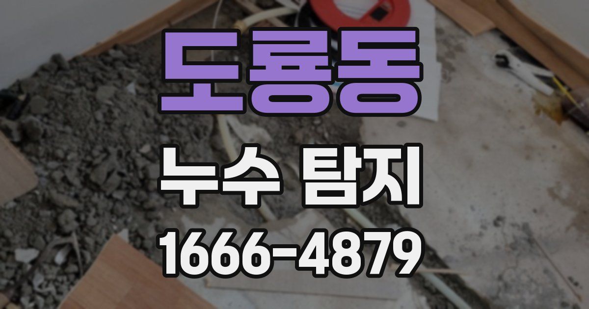 도룡동 누수 탐지