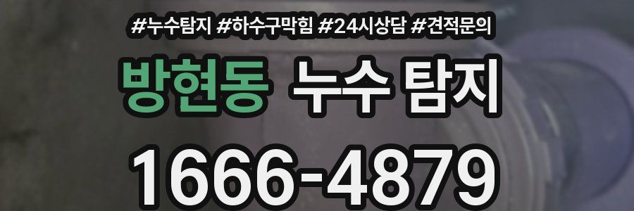 방현동 누수 탐지