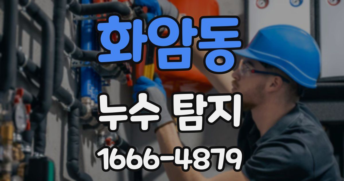 화암동 누수 탐지