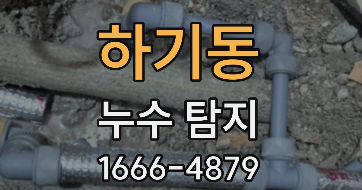 하기동 누수 탐지