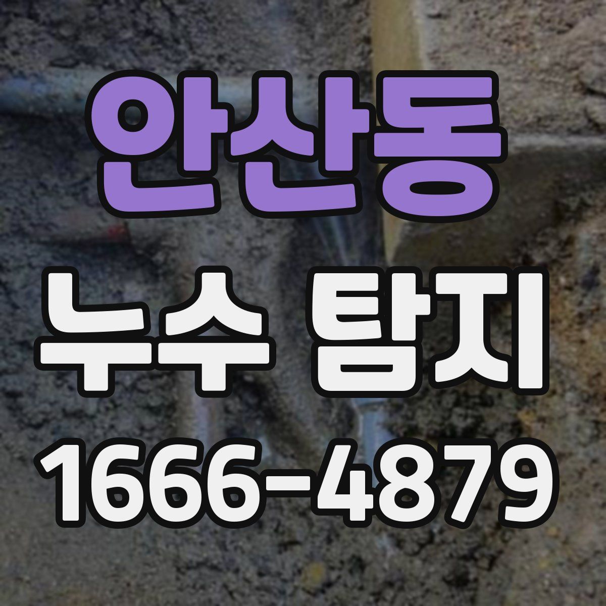안산동 누수 탐지