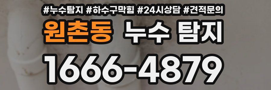 원촌동 누수 탐지