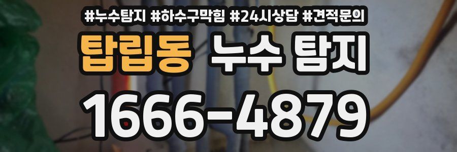 탑립동 누수 탐지