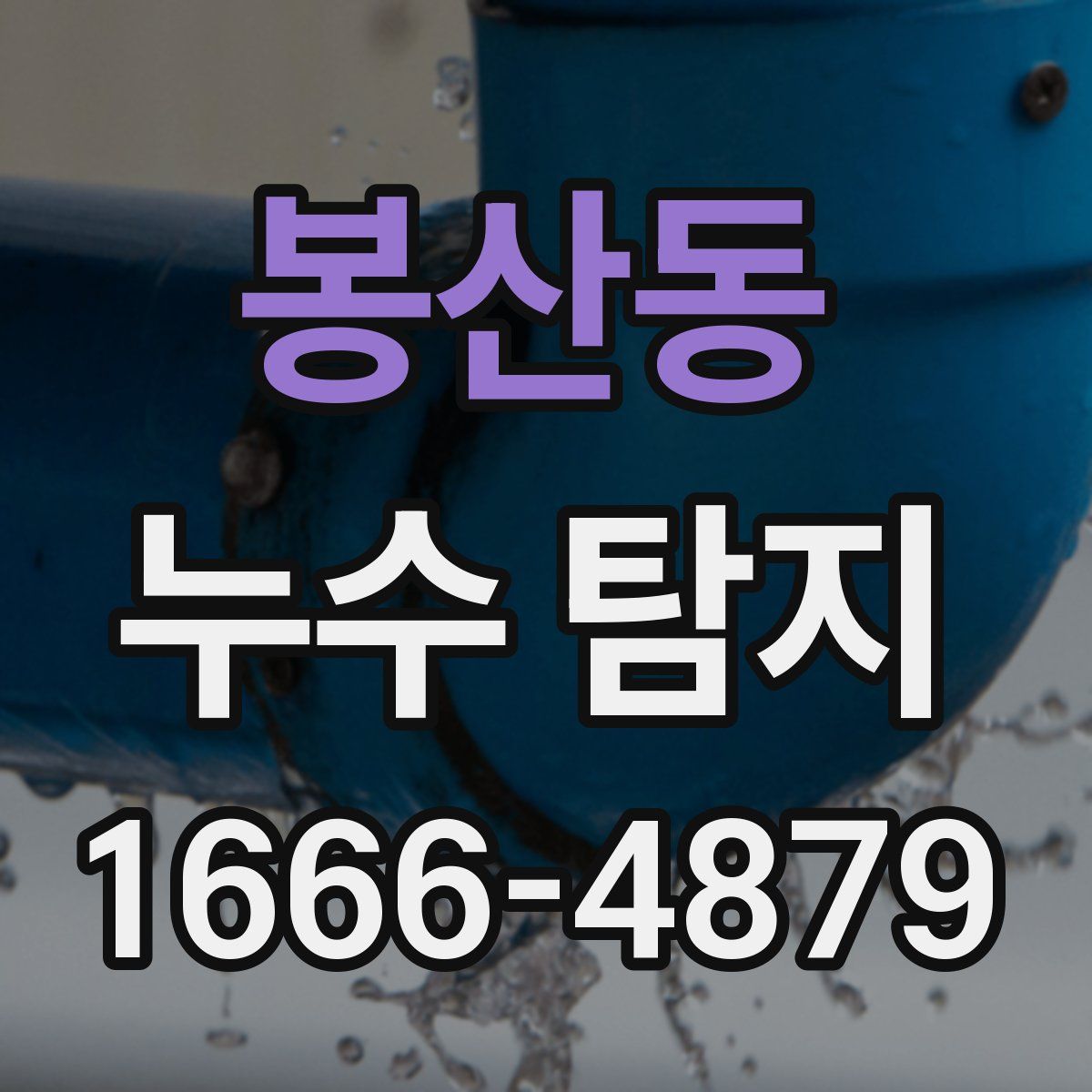 봉산동 누수 탐지
