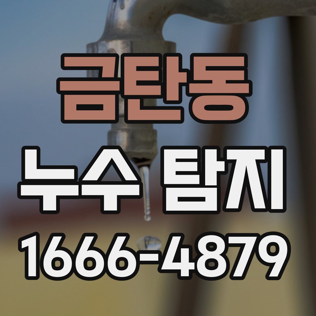 금탄동 누수 탐지