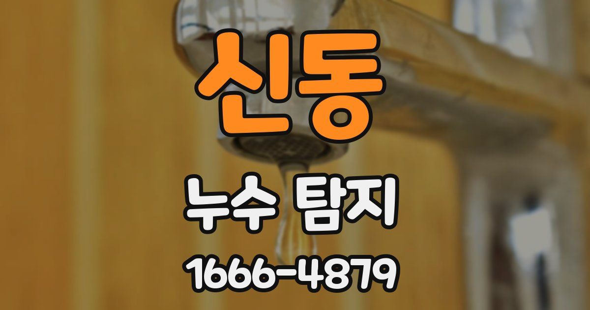 신동 누수 탐지