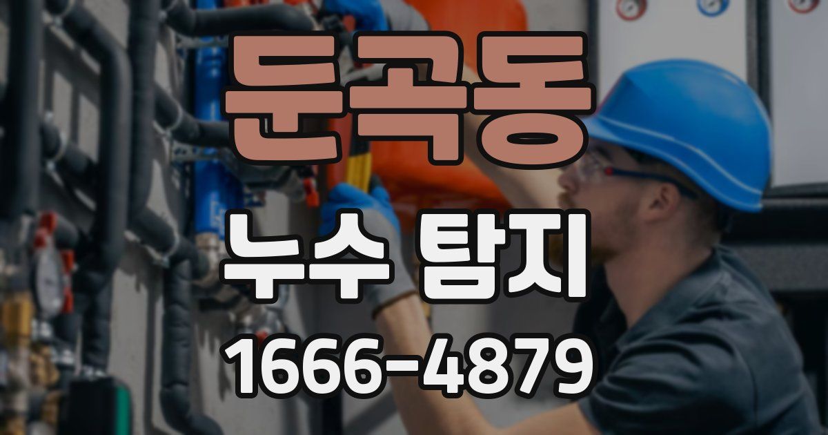 둔곡동 누수 탐지