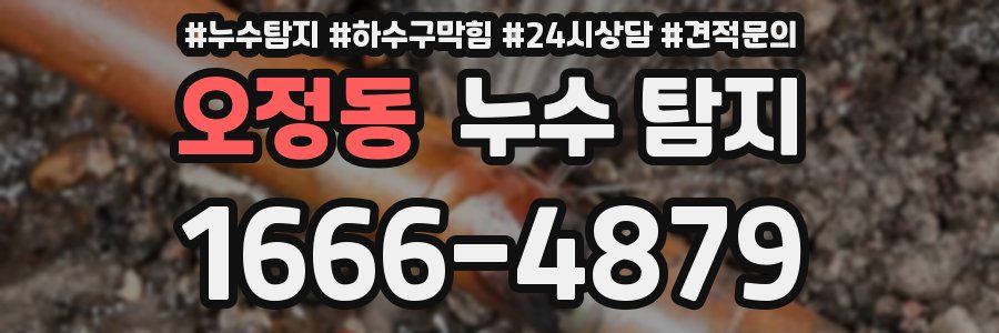 오정동 누수 탐지