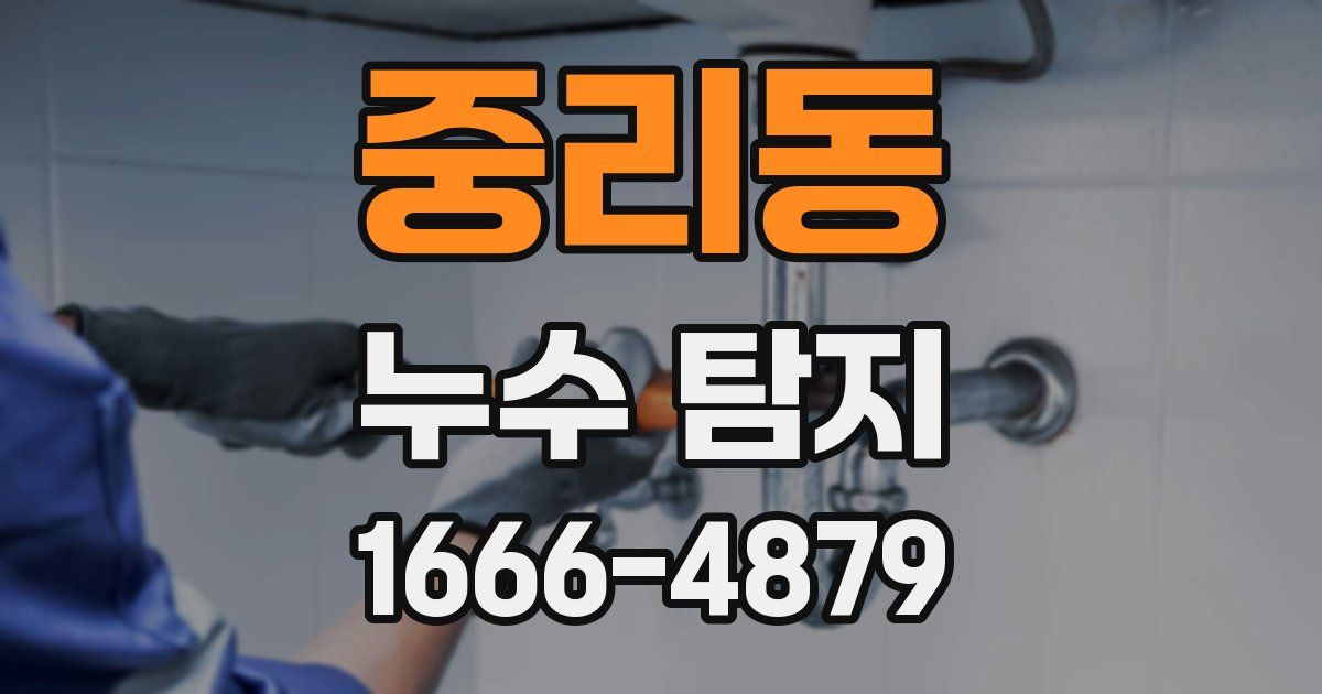중리동 누수 탐지