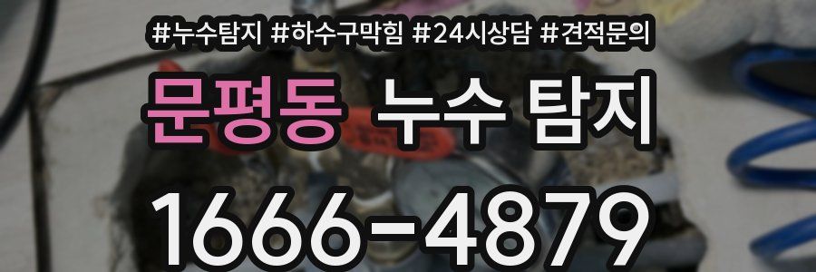 문평동 누수 탐지