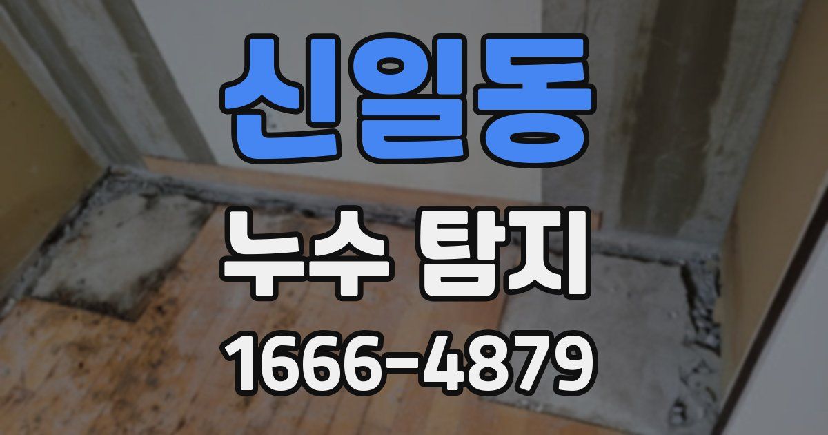 신일동 누수 탐지
