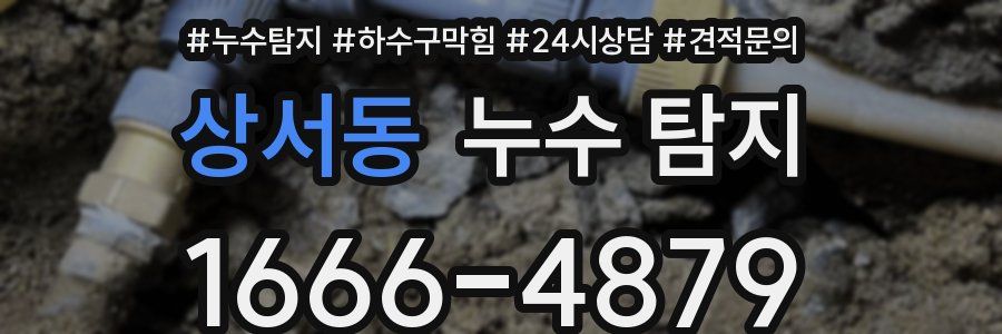 상서동 누수 탐지