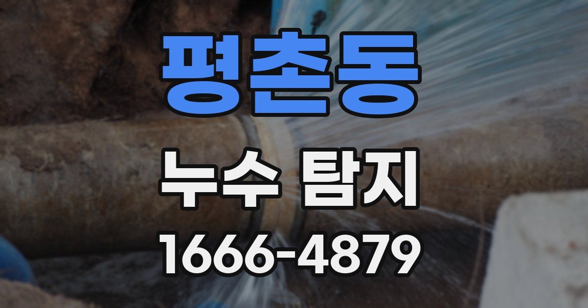 평촌동 누수 탐지
