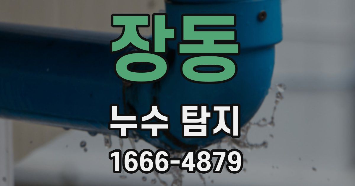 장동 누수 탐지