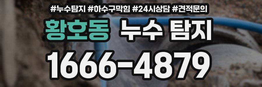 황호동 누수 탐지