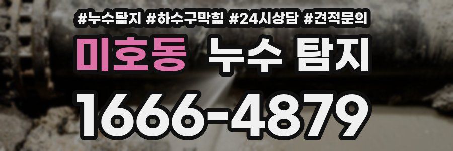 미호동 누수 탐지