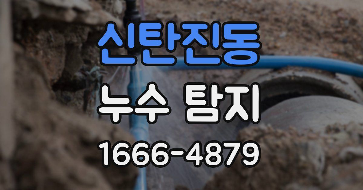신탄진동 누수 탐지