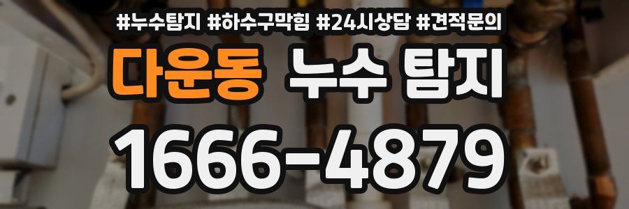 다운동 누수 탐지
