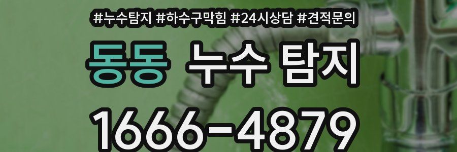 동동 누수 탐지