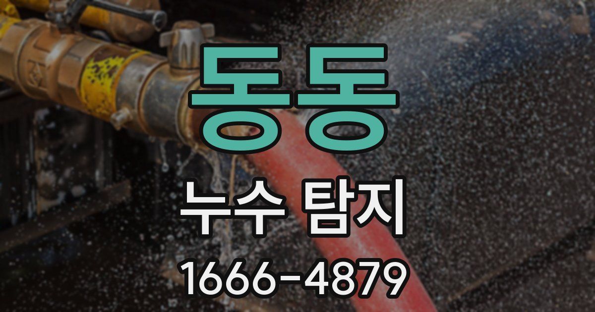 동동 누수 탐지