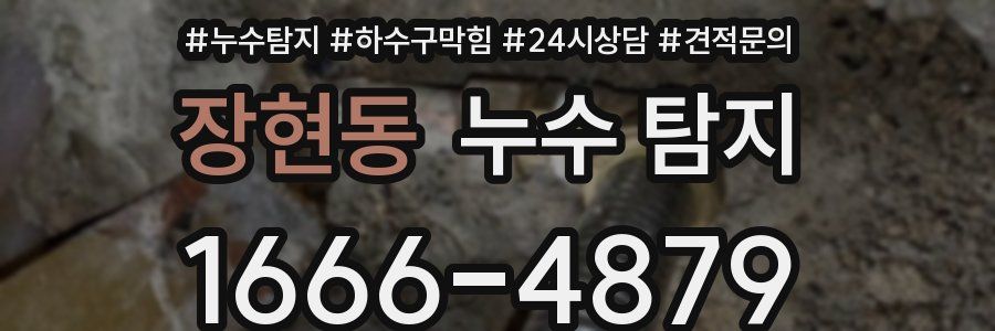 장현동 누수 탐지