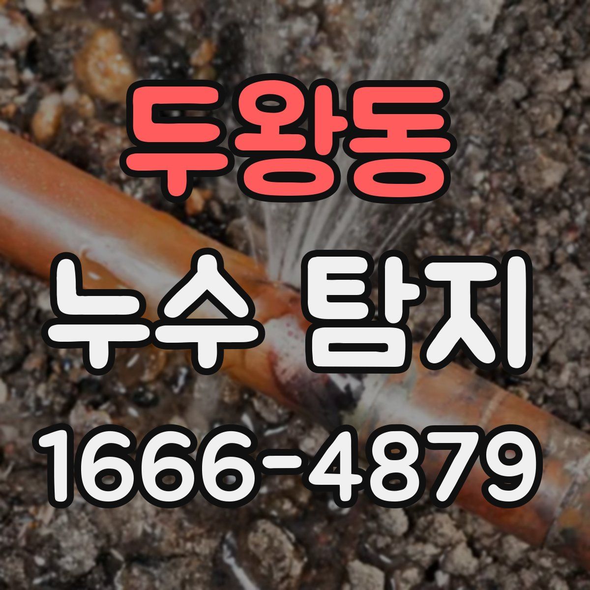 두왕동 누수 탐지
