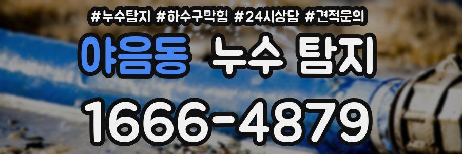 야음동 누수 탐지
