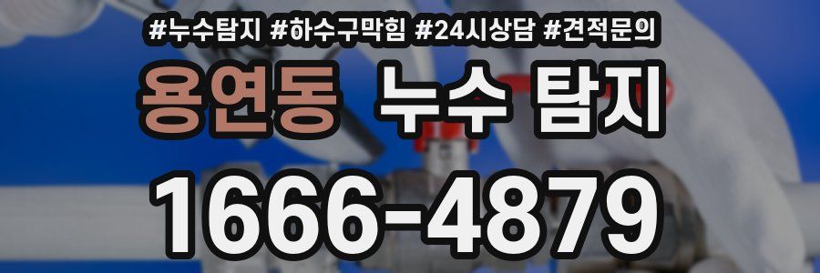 용연동 누수 탐지