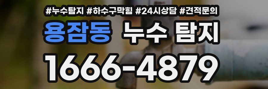 용잠동 누수 탐지