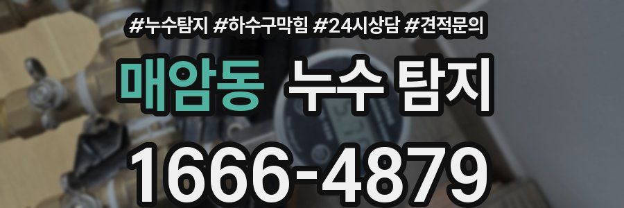 매암동 누수 탐지