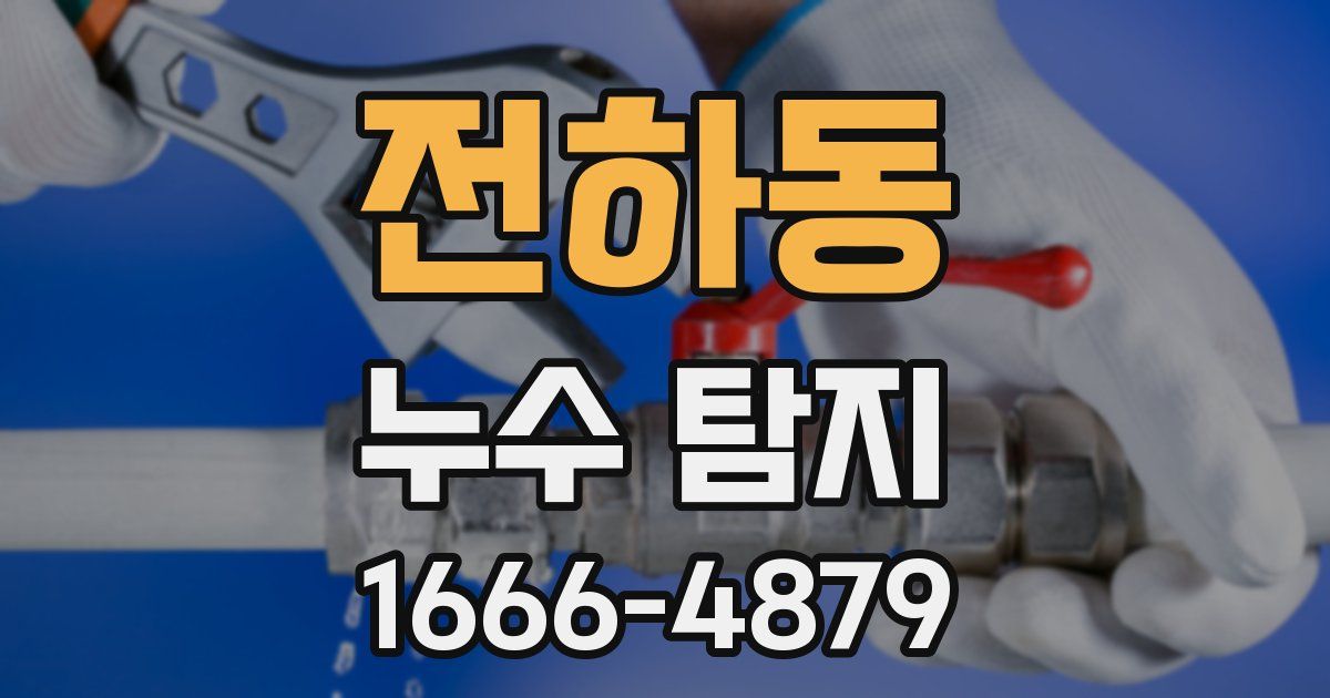 전하동 누수 탐지