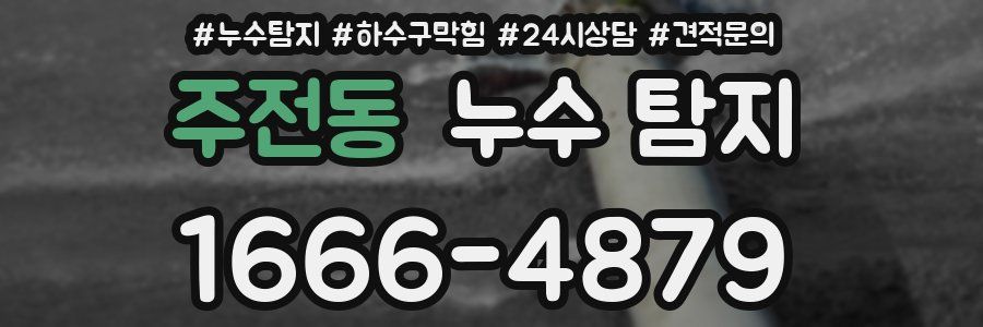 주전동 누수 탐지