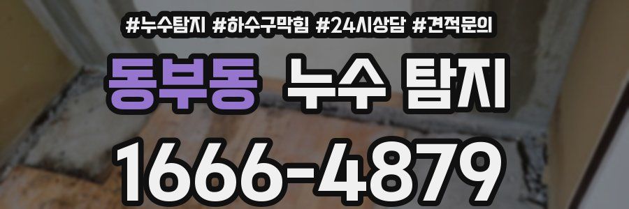 동부동 누수 탐지